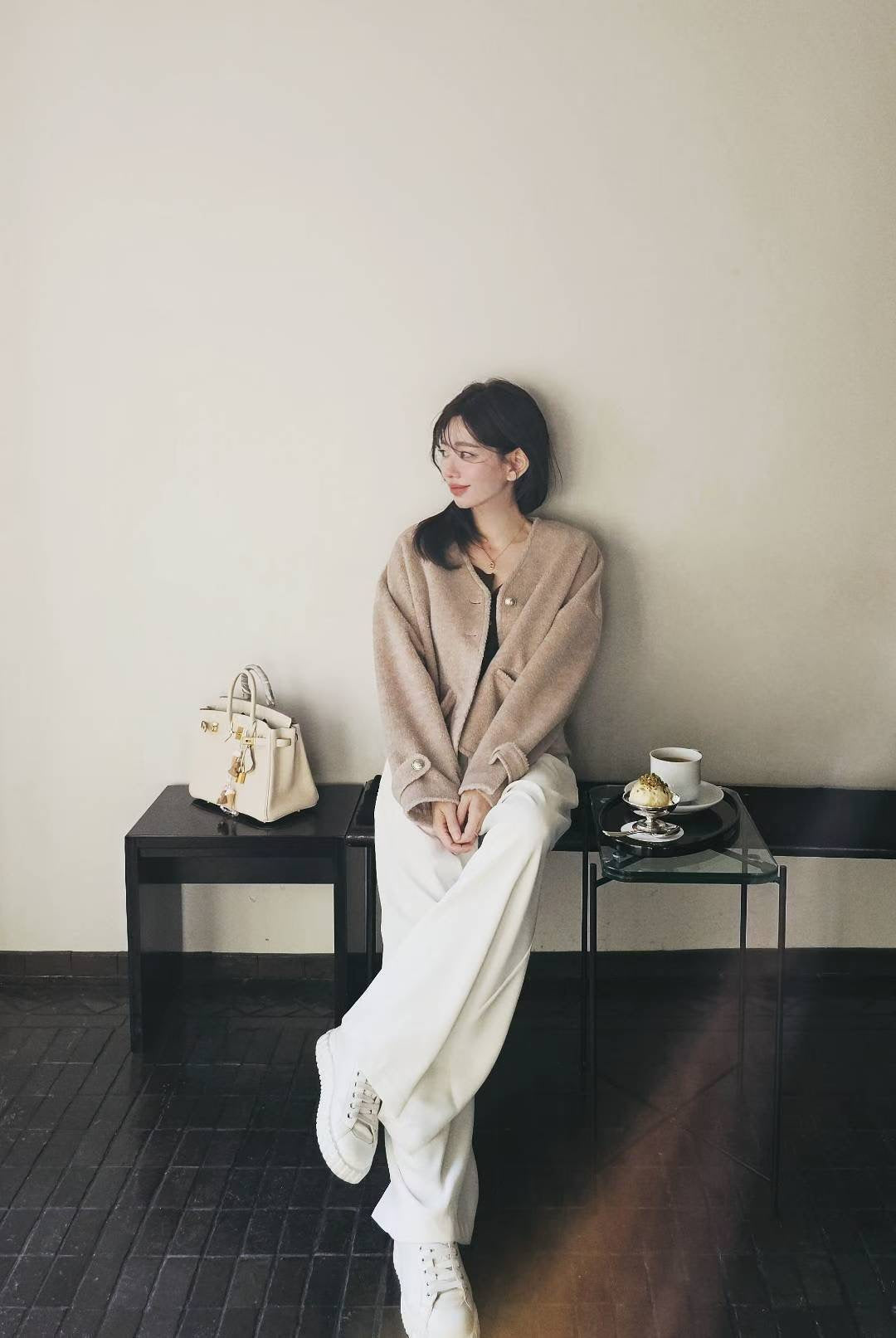 ♡Oni家♡經典混羊毛短外套 (C251207)