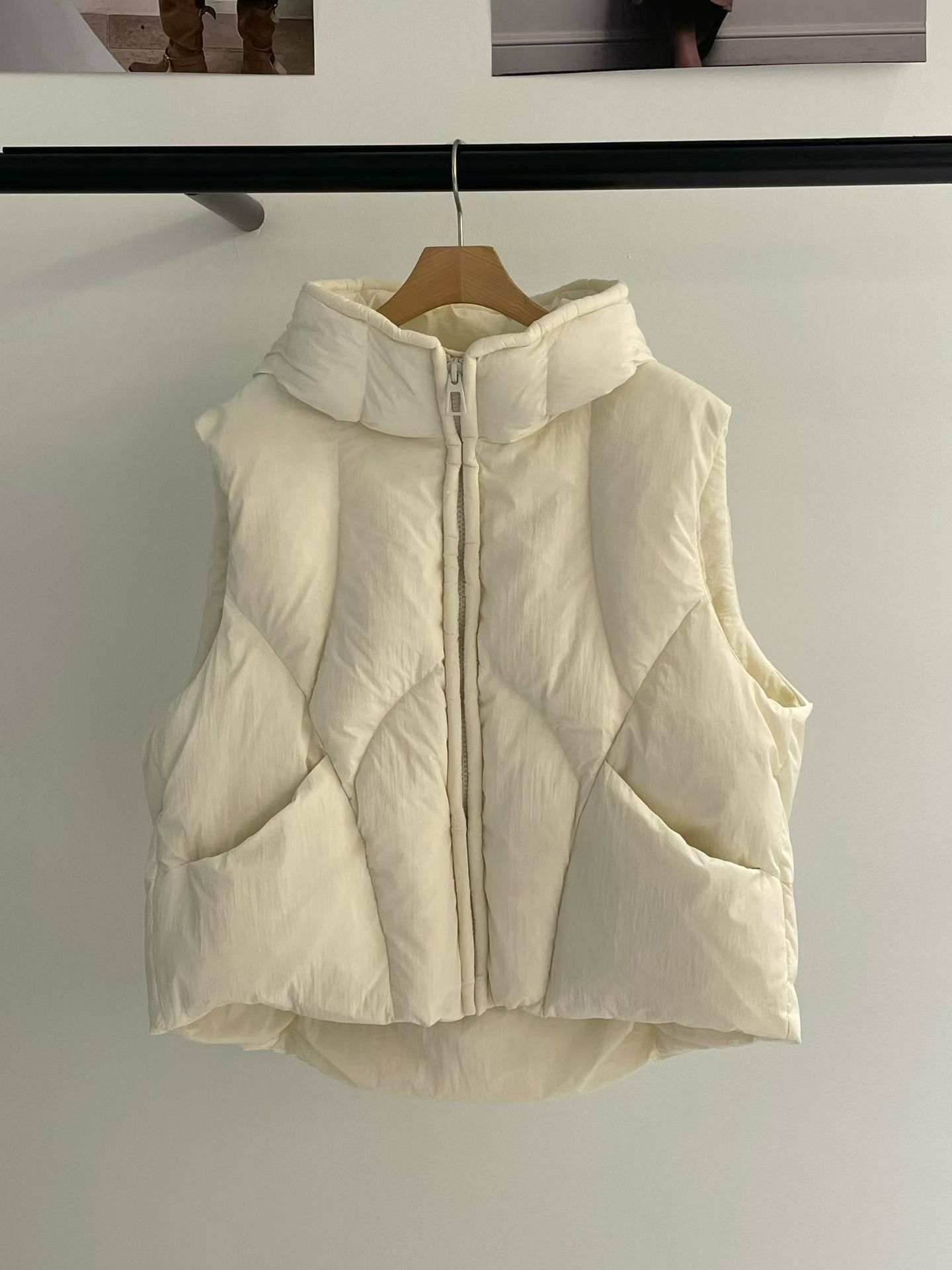 ♡頂級鴨絨質感連帽背心♡ (C251007)