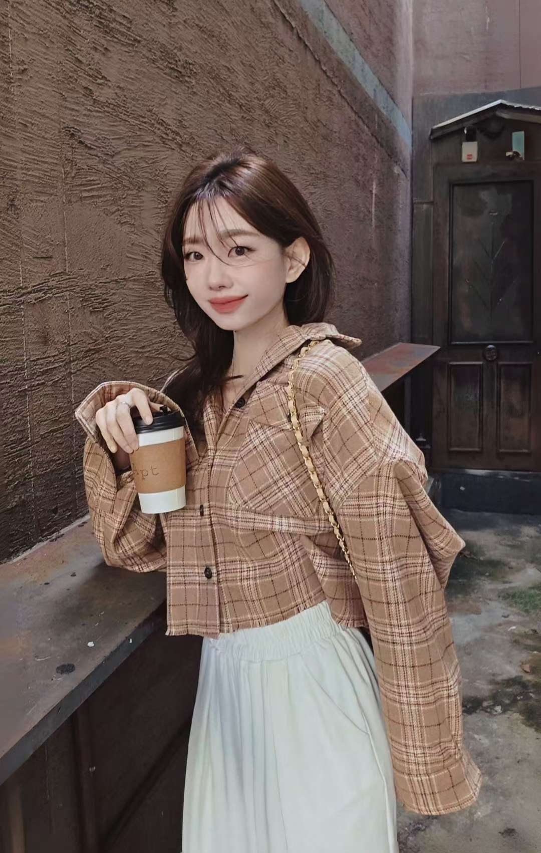 ♡Oni家♡時髦英倫風格紋襯衫 (C251153)