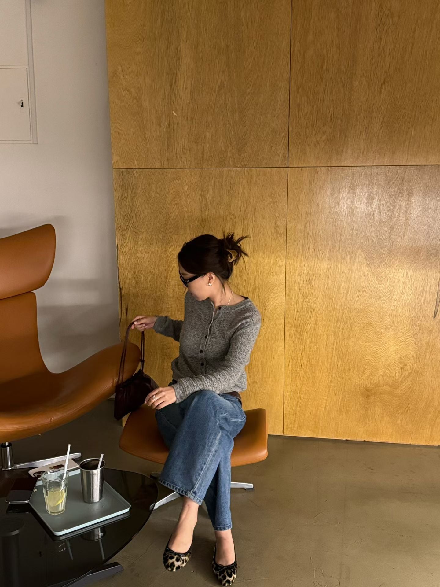 ♡質感鏤空織紋開襟衫♡ (C251263)