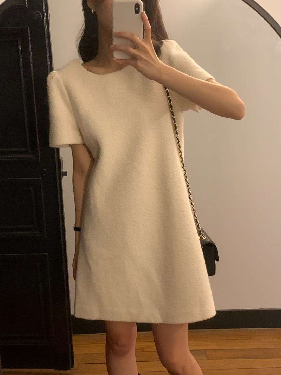 ♡都會小香風毛呢短袖裝洋♡ (C251280)