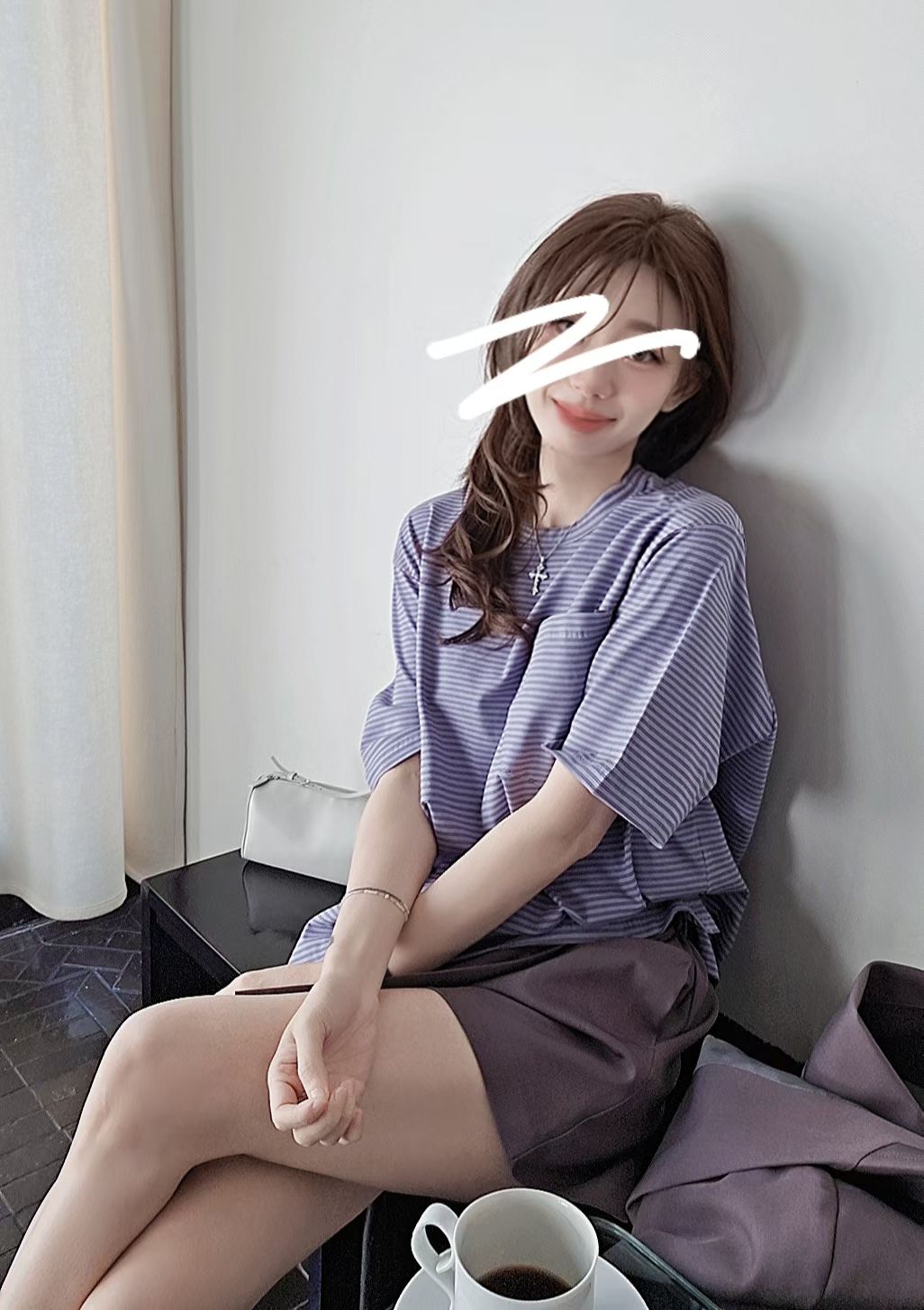 ♡Oni家♡高質感韓妞條紋彈力T (C260464)