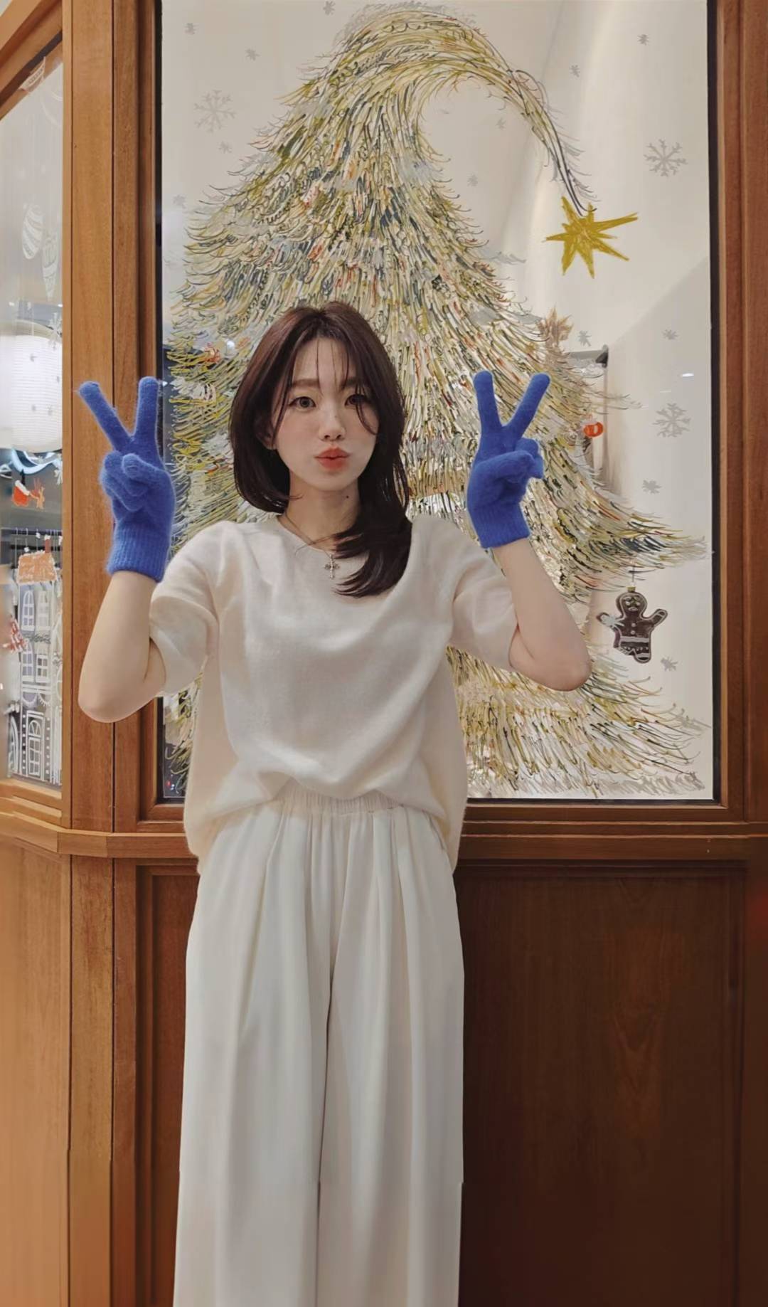 ♡Oni家♡100%羊絨喀什米爾半袖毛衣 (C251285)