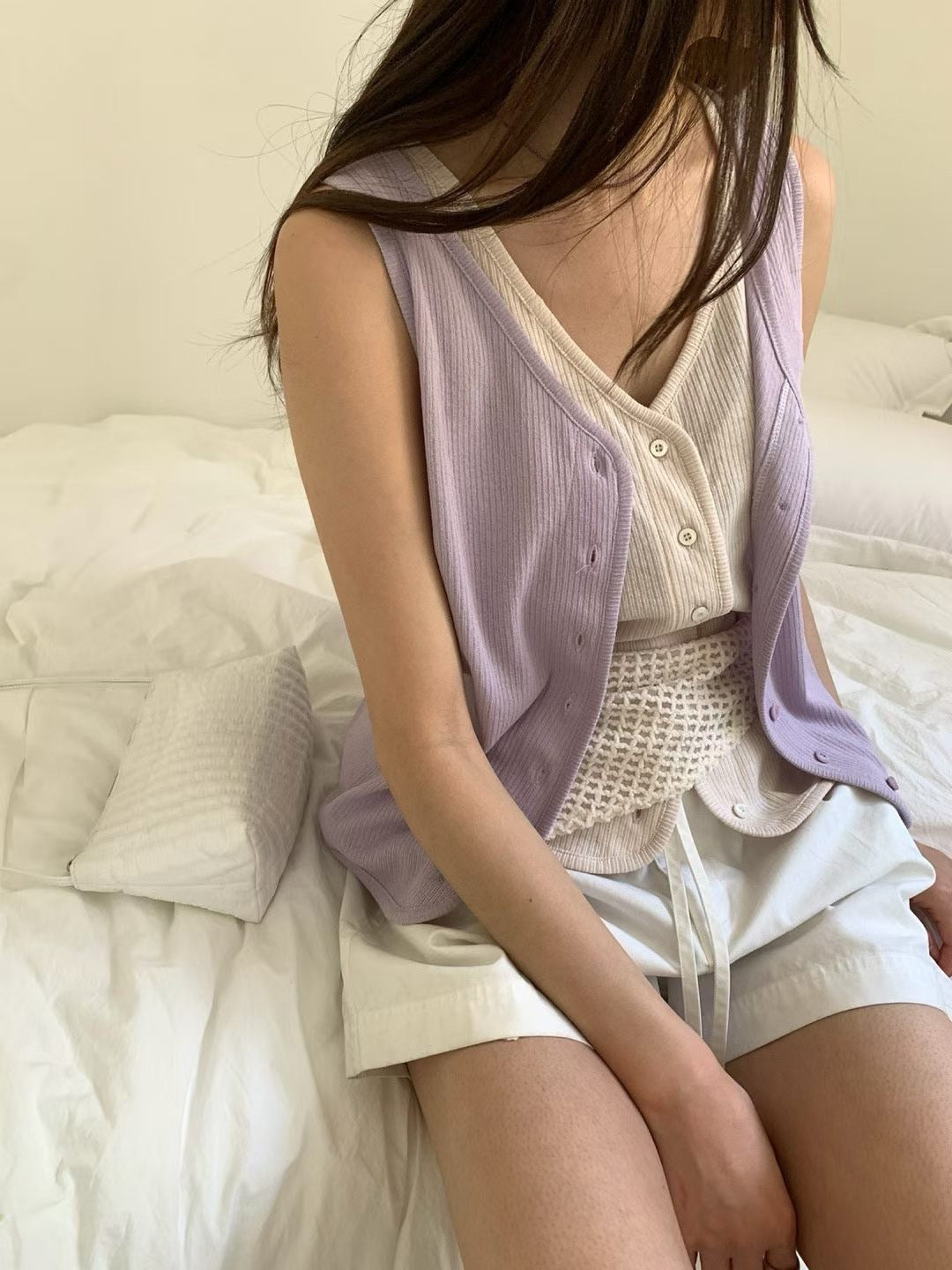 ♡不挑身形鬆緊腰工裝短褲♡ (C260639)