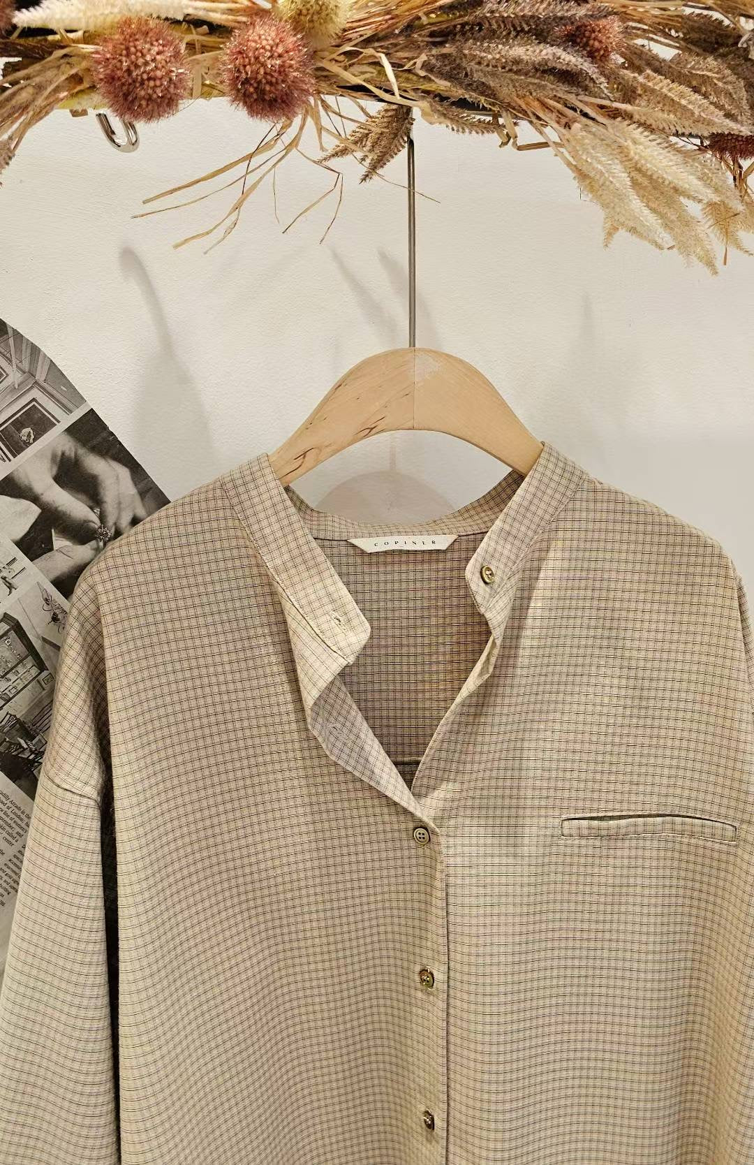 ♡Oni家♡韓里韓氣的格子襯衫 (C251206)