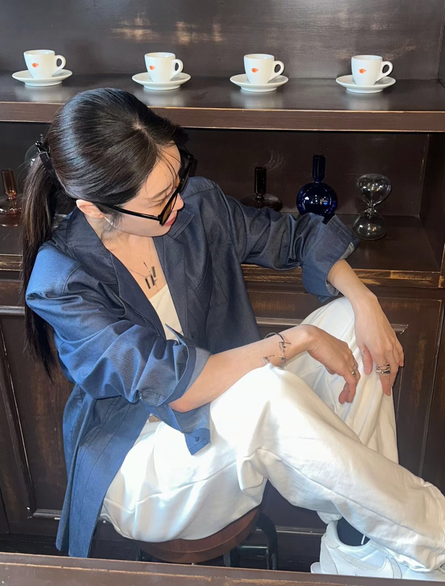 ♡都會俐落水洗襯衫式外套♡ (C260425)