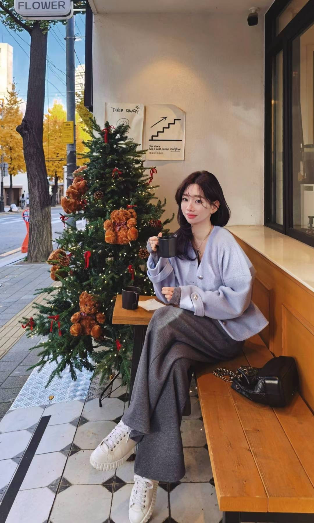 ♡Oni家♡經典混羊毛短外套 (C251207)