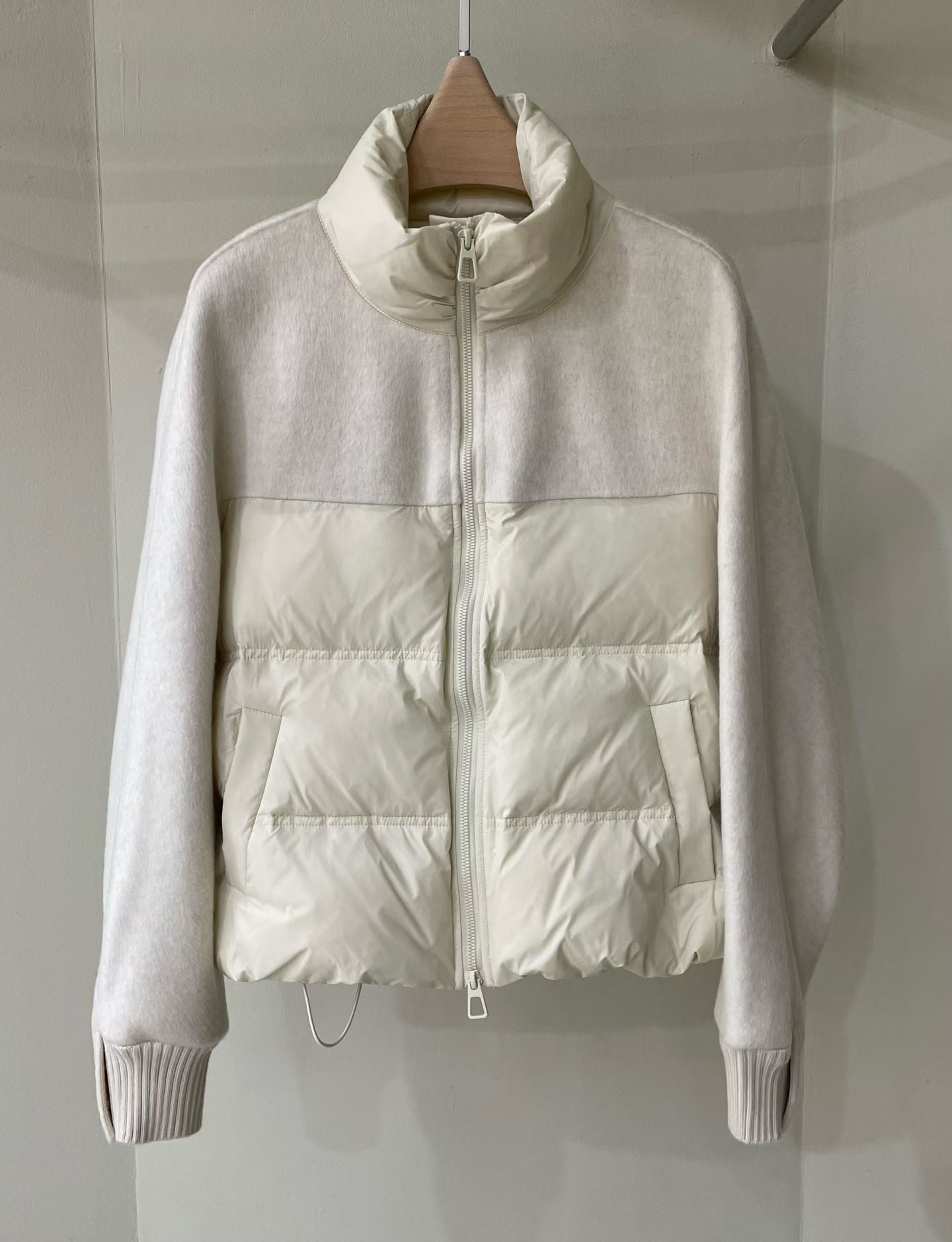 ♡質感異材質立領外套♡ (C251208)