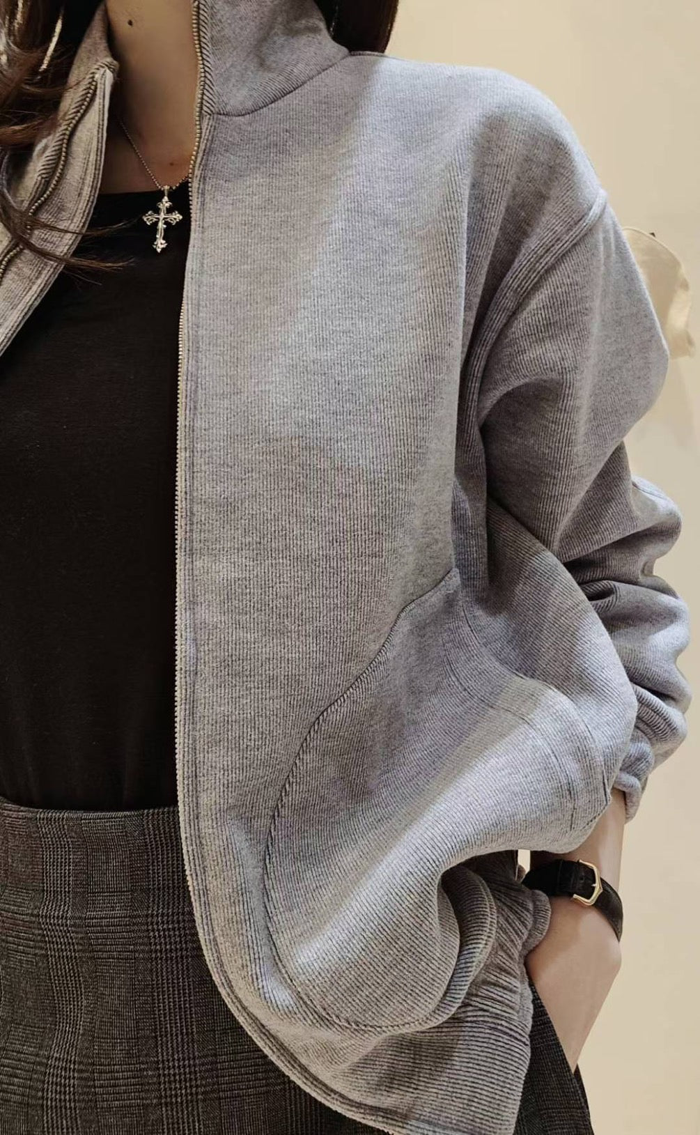 ♡Oni家♡RL風質感燈芯絨冬季夾克 (C251267)