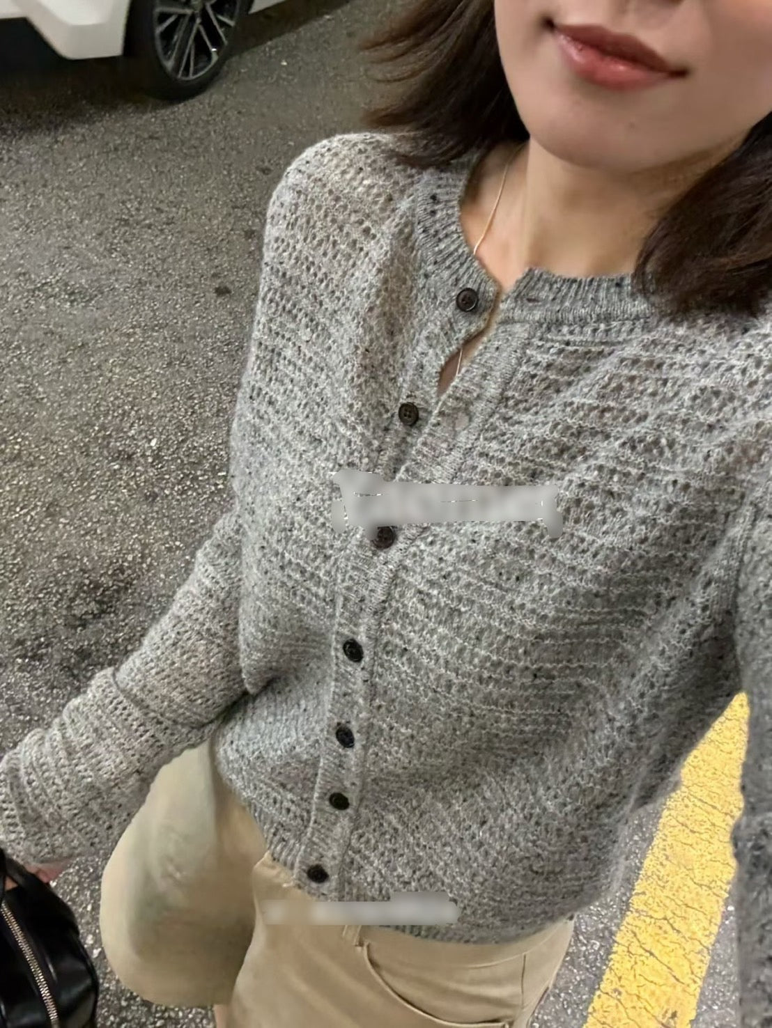 ♡質感鏤空織紋開襟衫♡ (C251263)