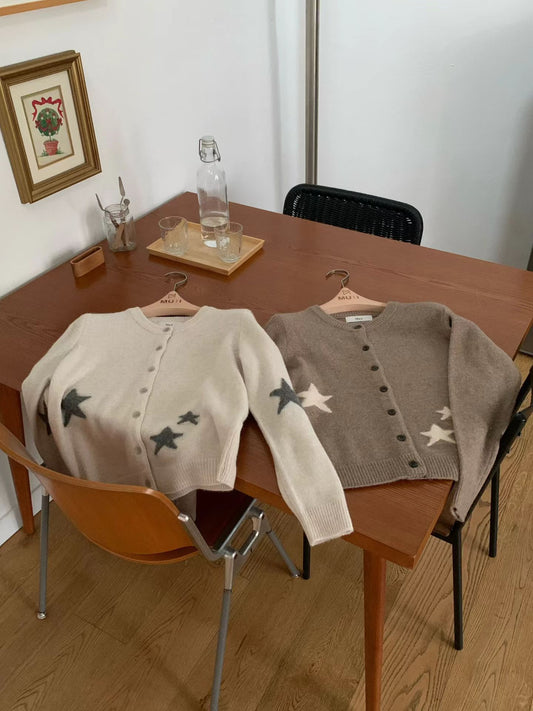 ♡氣質Oni家♡低調星光溫暖開襟針織 (C251132)