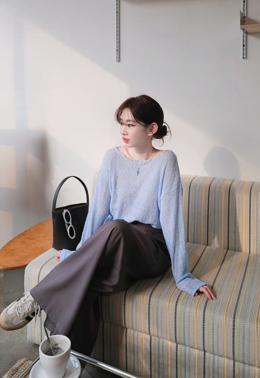 ♡Oni家♡氣質休閒感的針織T (C260450)