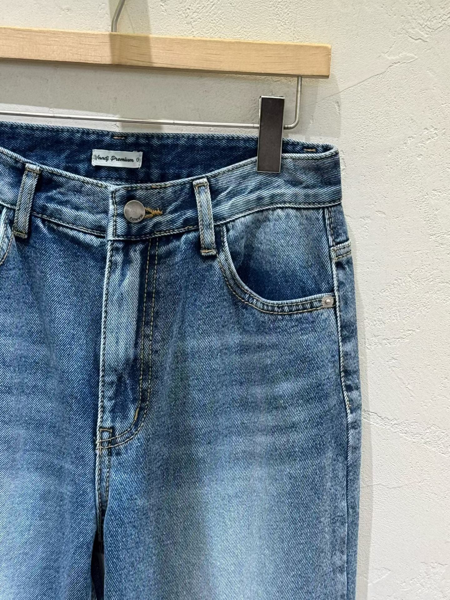 ♡超美刷色九頭身喇叭牛仔褲♡ (C251027)