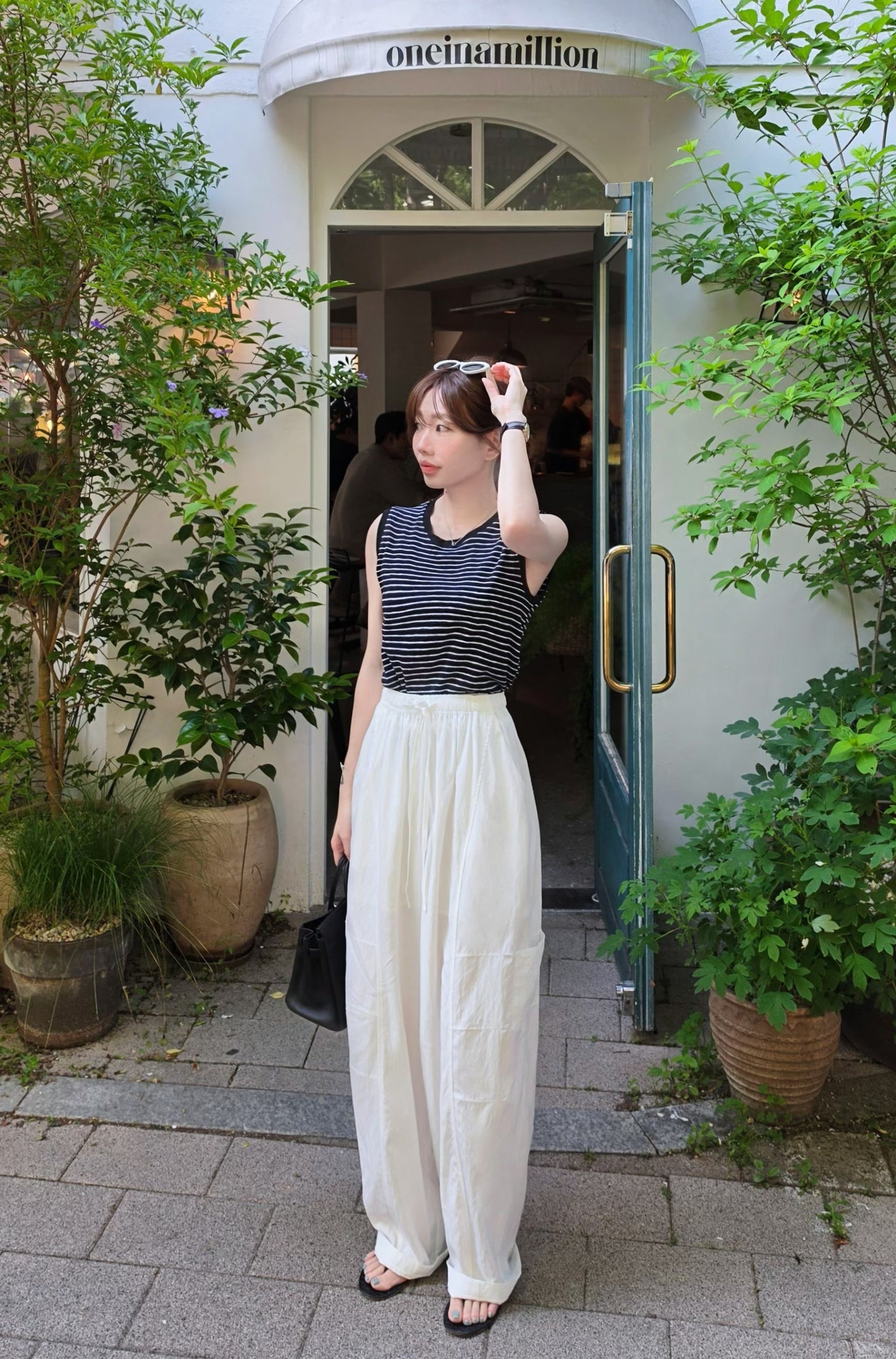 ♡Oni家♡質感夏日休閒長褲  (C260612)