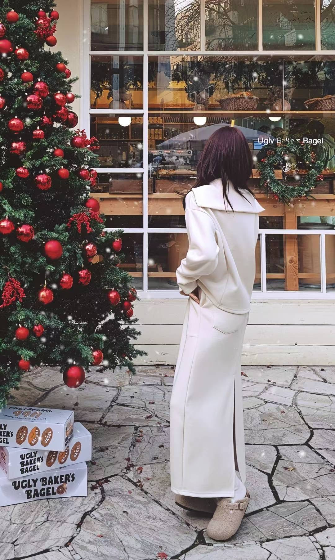 ♡Oni家♡ 質感混羊毛羅馬布拉鍊上衣 (C251287)