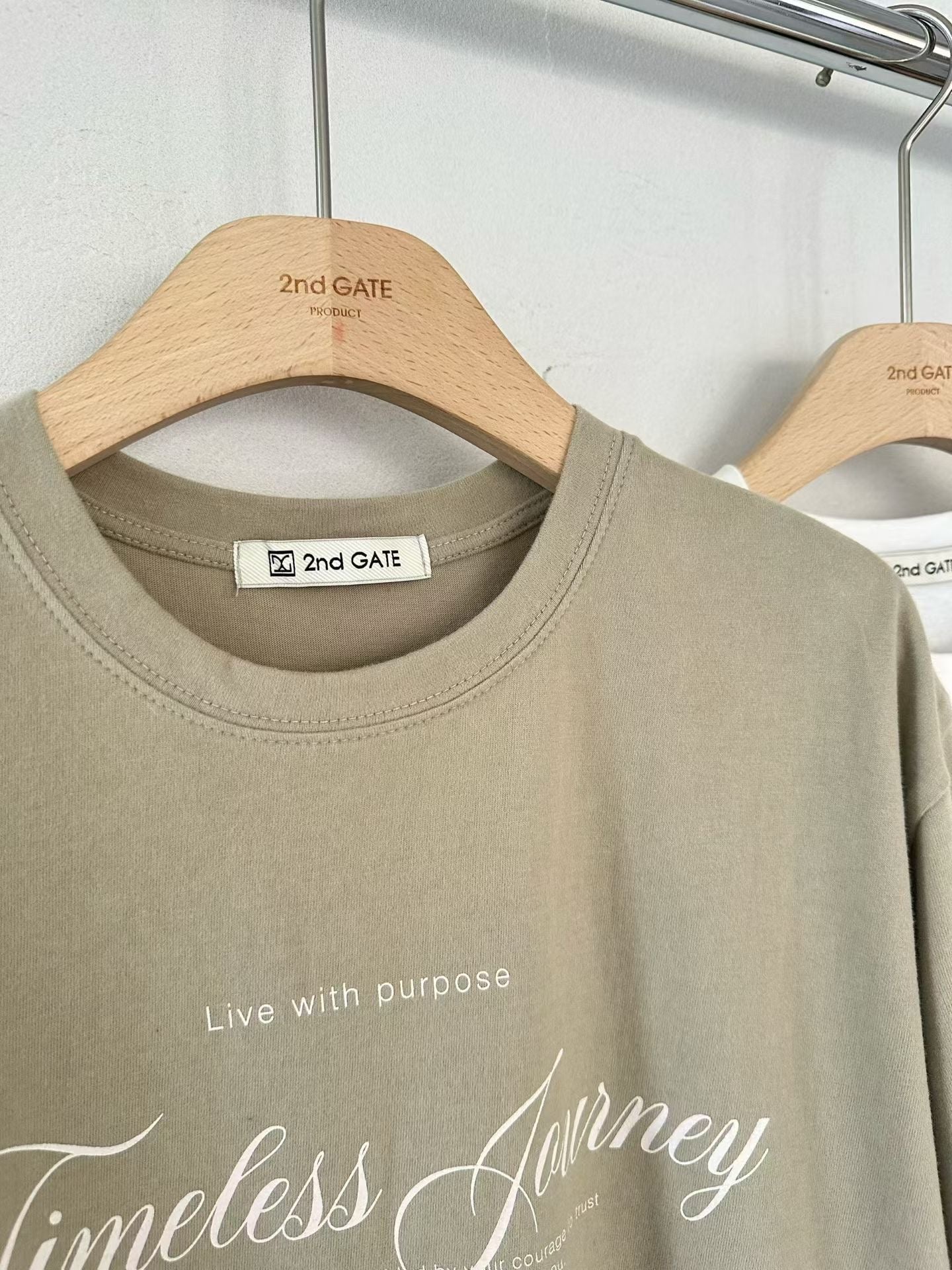 ♡Timeless Journey純棉印花T♡ (C251114)