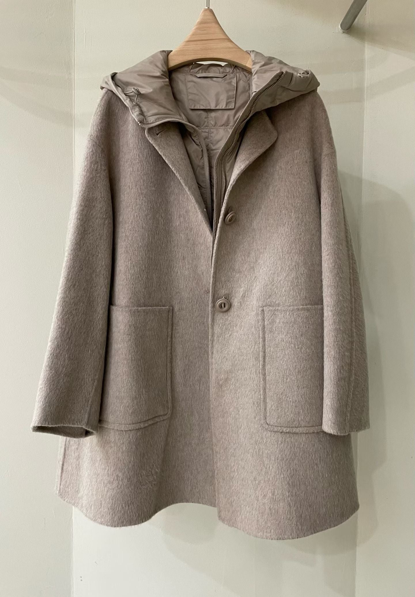 ♡實穿保暖二件式三穿毛呢大衣♡ (C251215)