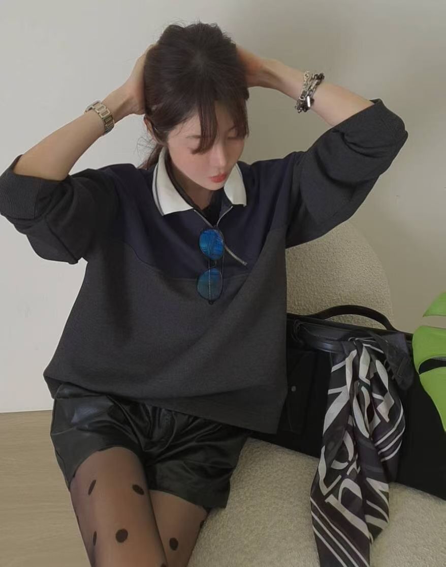 ♡都會運動風撞色上衣上衣♡ (C251140)