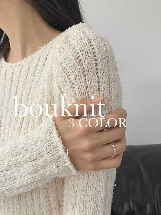 ♡顯瘦圈圈紗羅紋針織上衣♡ (C251144)