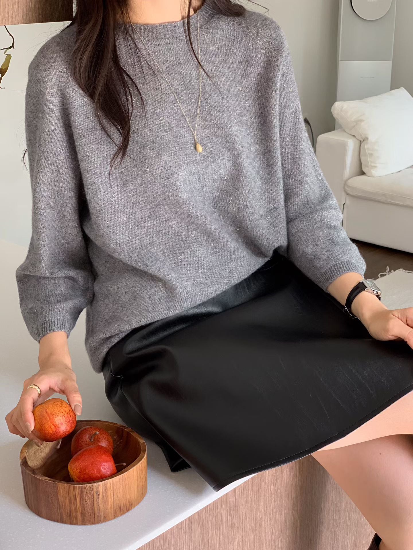 ♡低調微閃一體成型質感毛衣♡ (C251129)