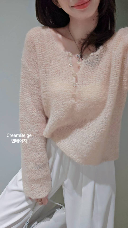 ♡Oni家♡溫柔到心坎的羊駝毛毛衣 (C251101)