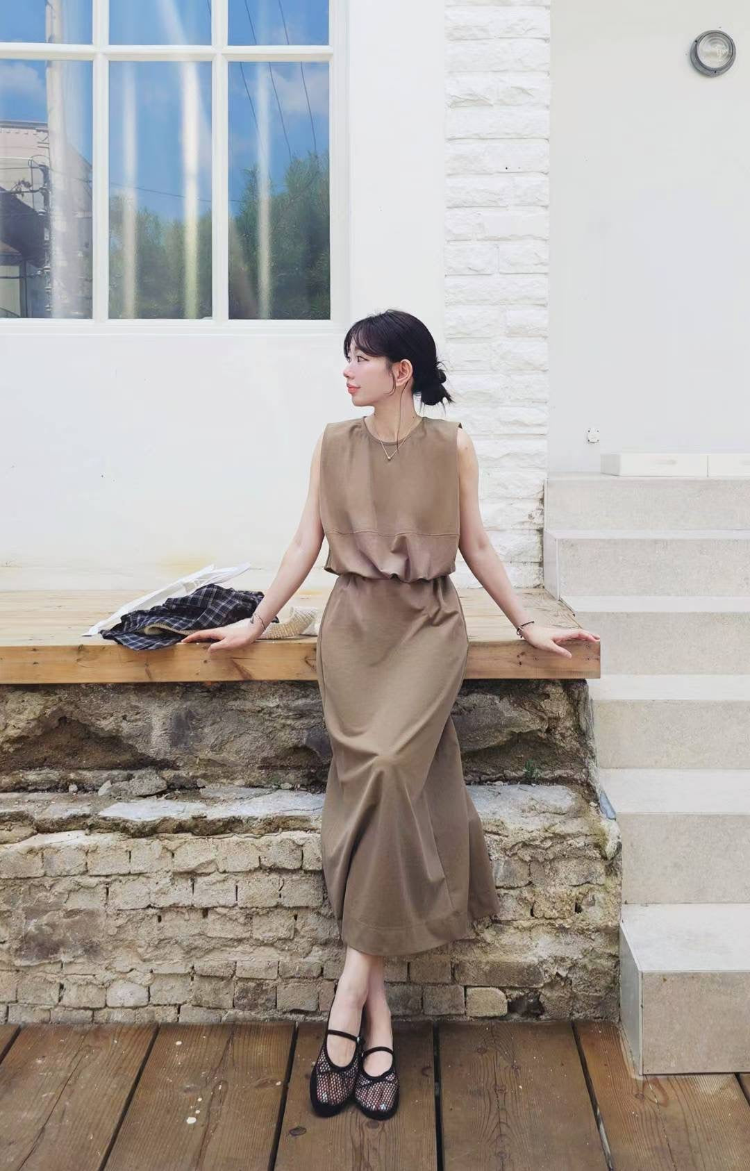 ♡Oni家♡立體剪裁背心長洋裝 (C251002)