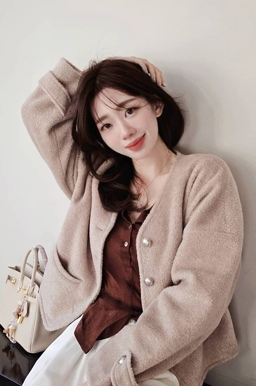 ♡Oni家♡經典混羊毛短外套 (C251207)