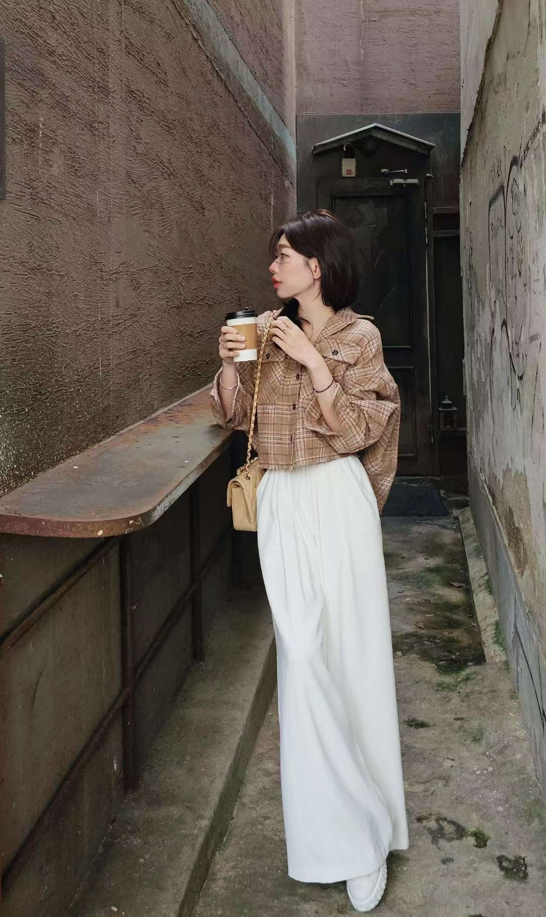 ♡Oni家♡時髦英倫風格紋襯衫 (C251153)