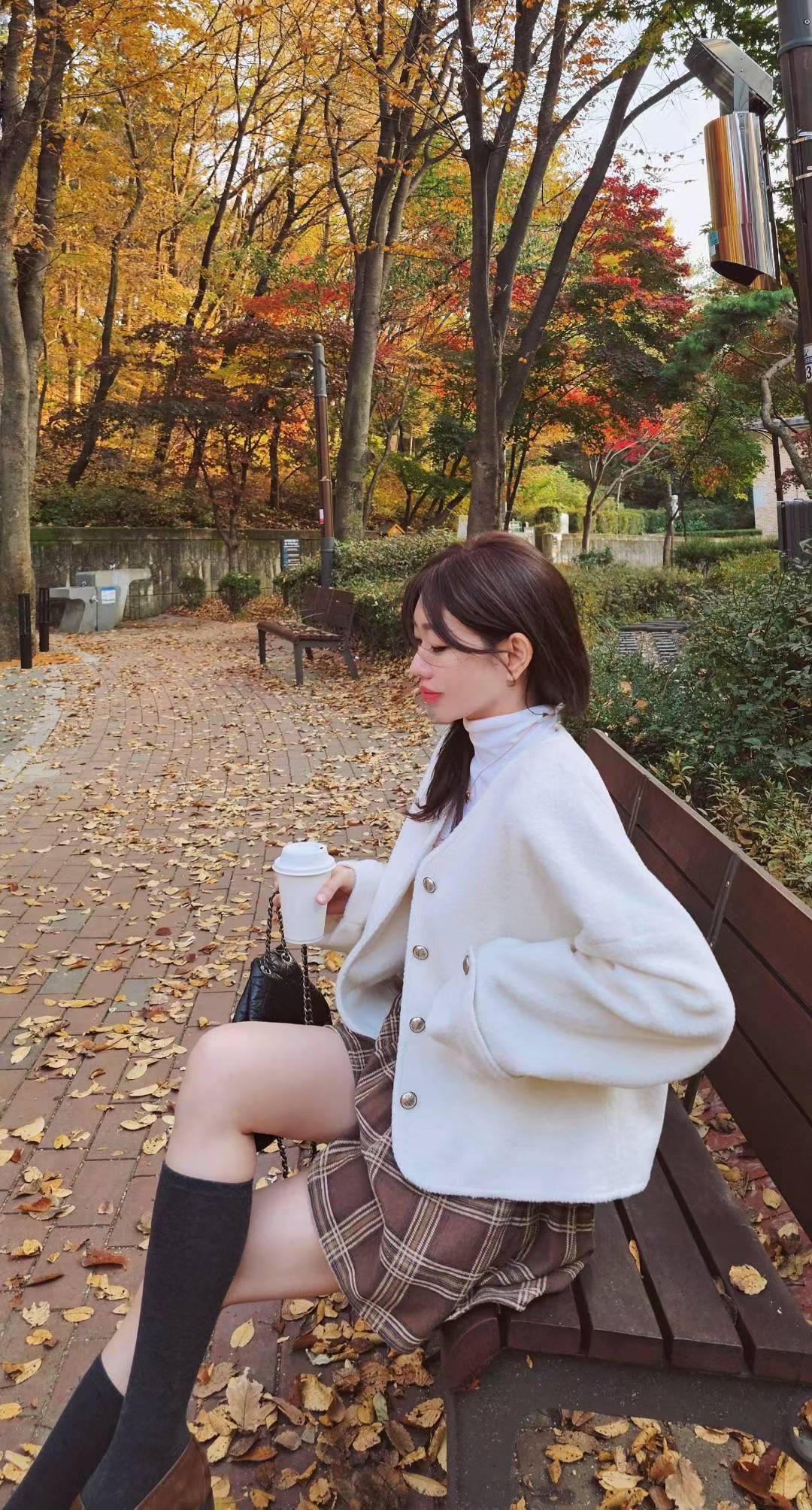 ♡Oni家♡經典混羊毛短外套 (C251207)