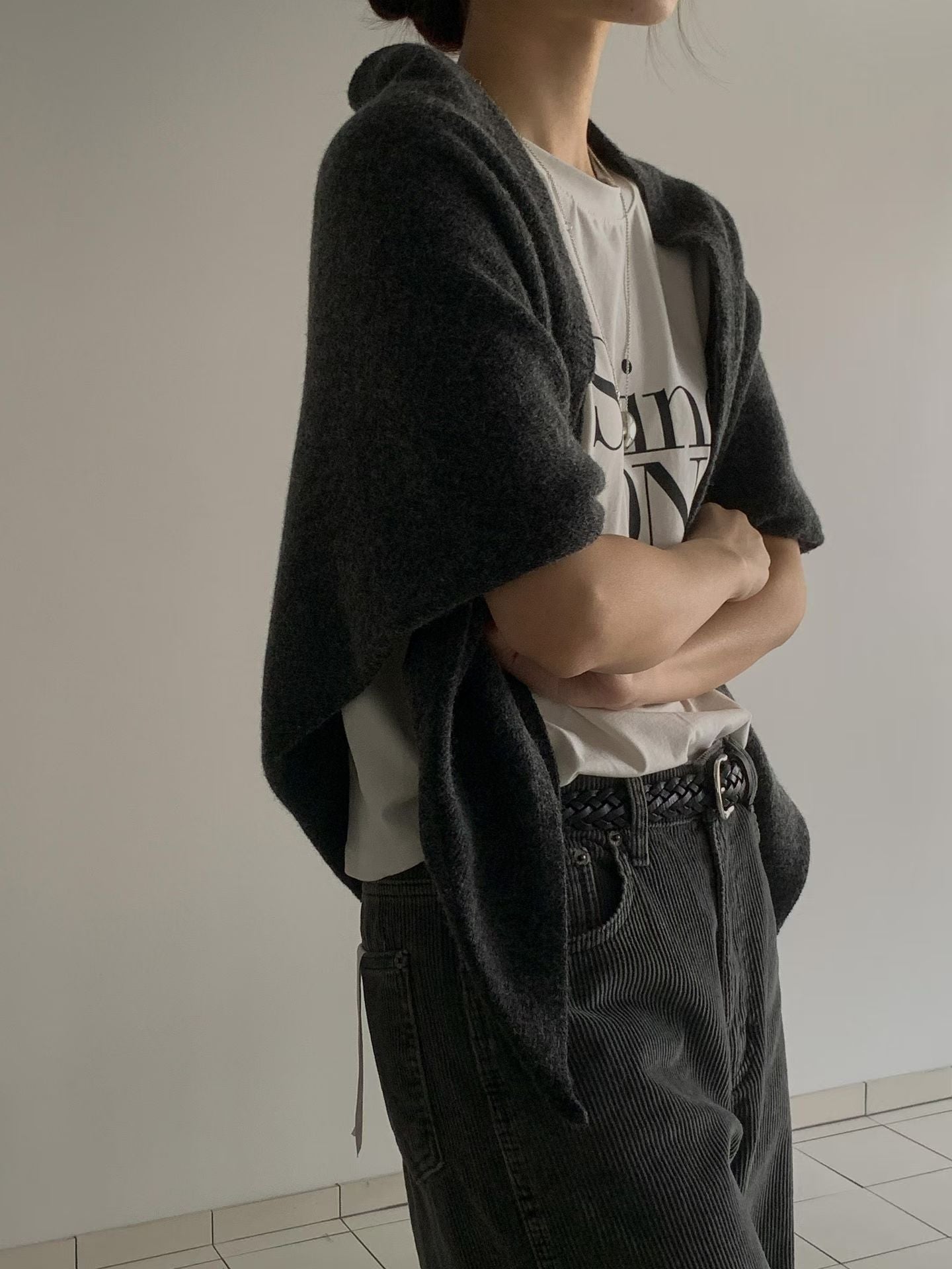 ♡秋冬必備~質感輕暖多功能披肩♡ (C251049)