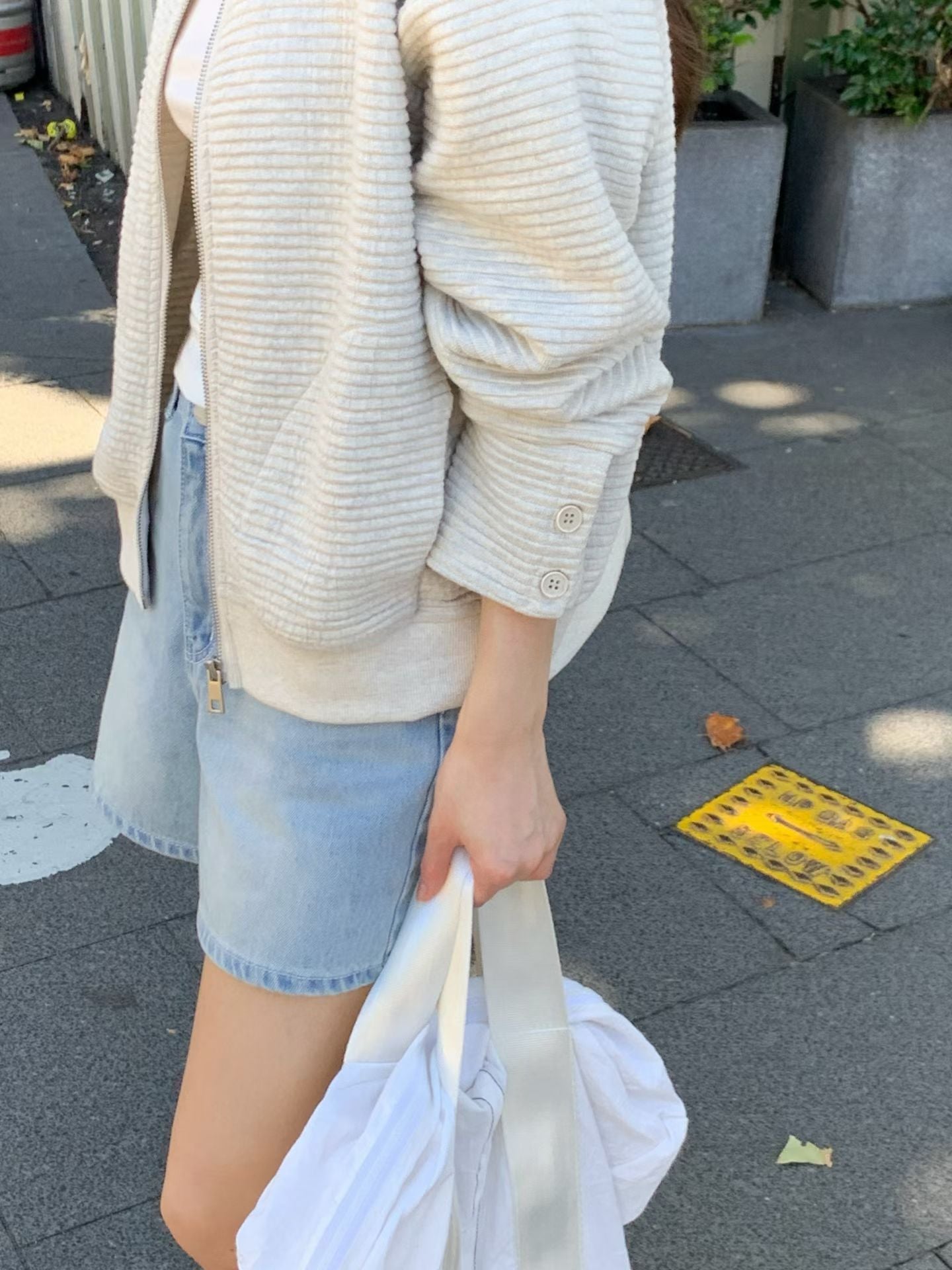 ♡高質感立體紋理拉鍊外套 ♡ (C260440)
