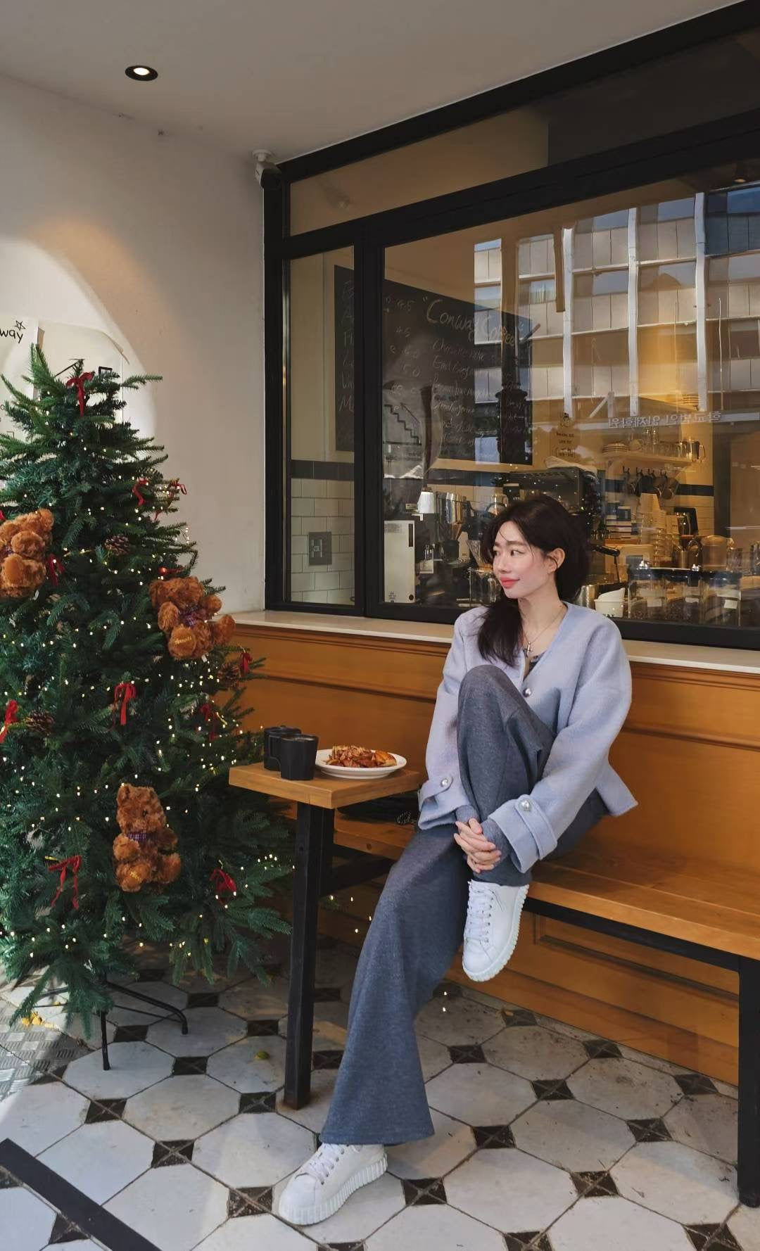 ♡Oni家♡經典混羊毛短外套 (C251207)