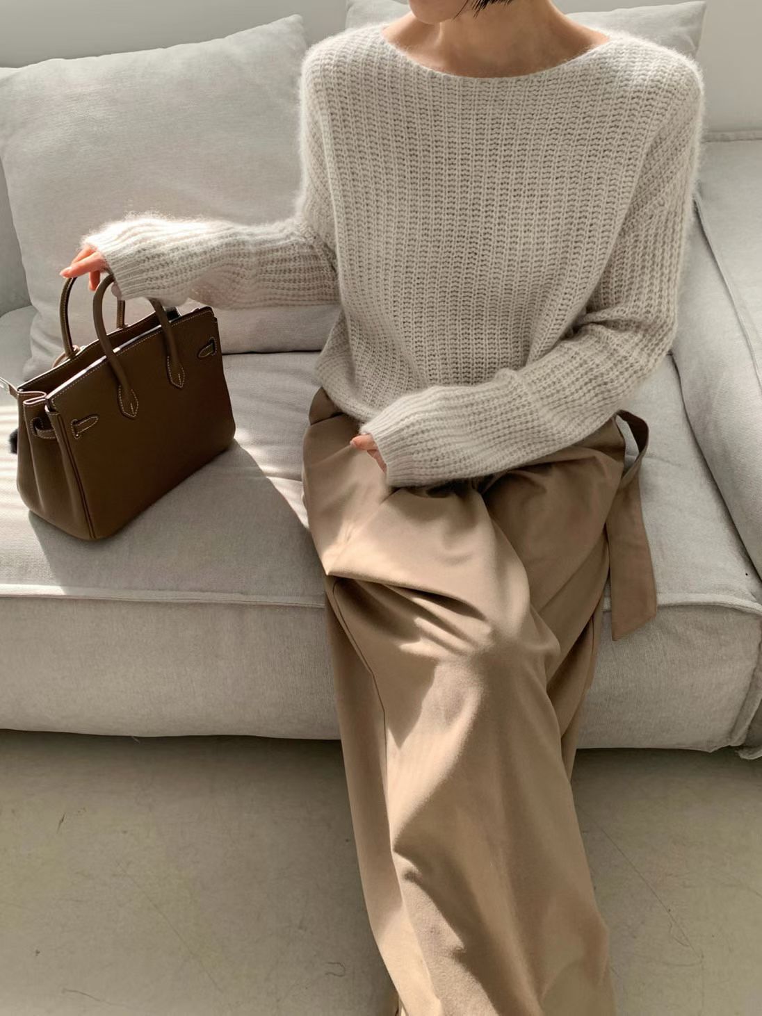 ♡大圓領泡泡袖毛衣♡ (C251167)