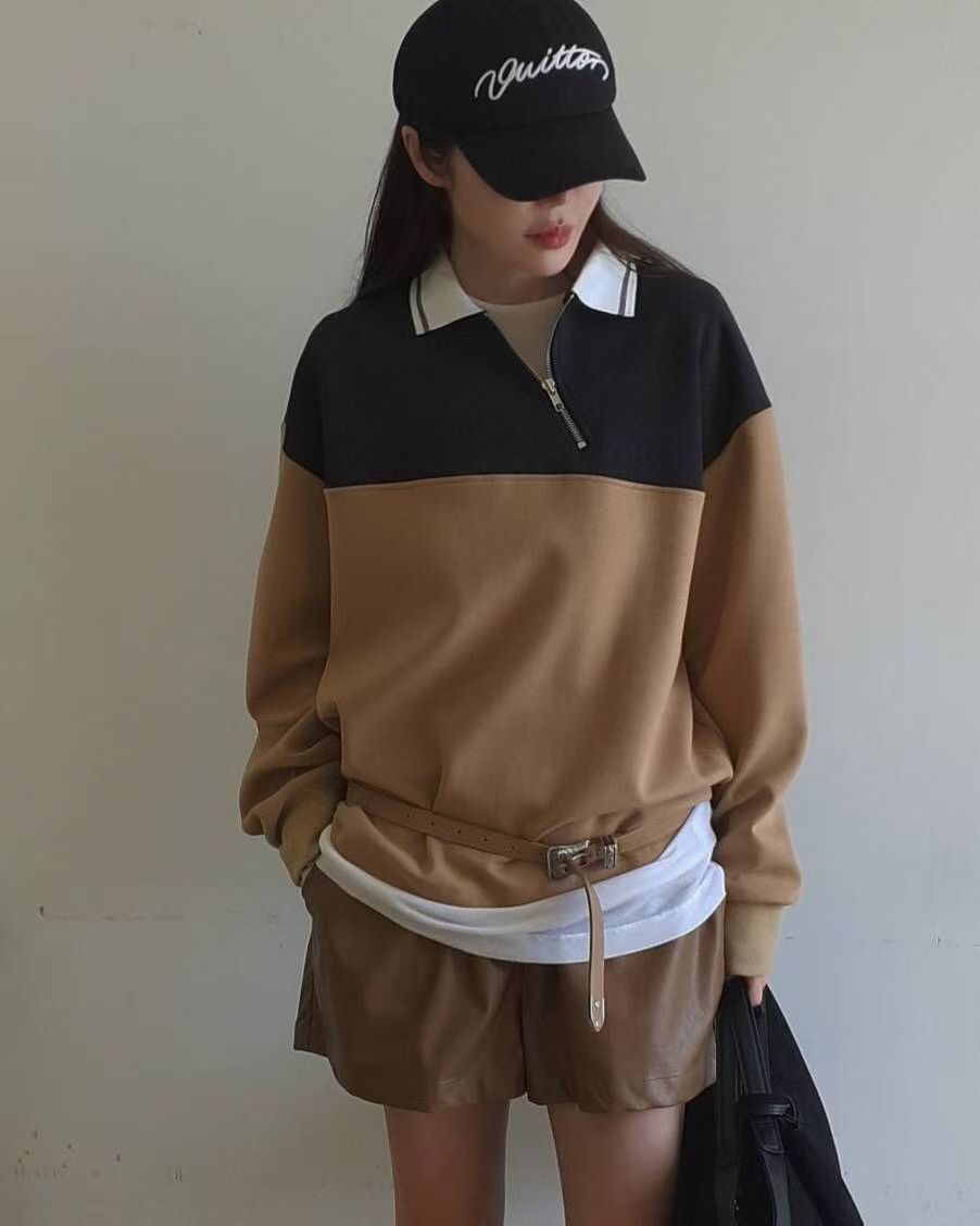 ♡都會運動風撞色上衣上衣♡ (C251140)