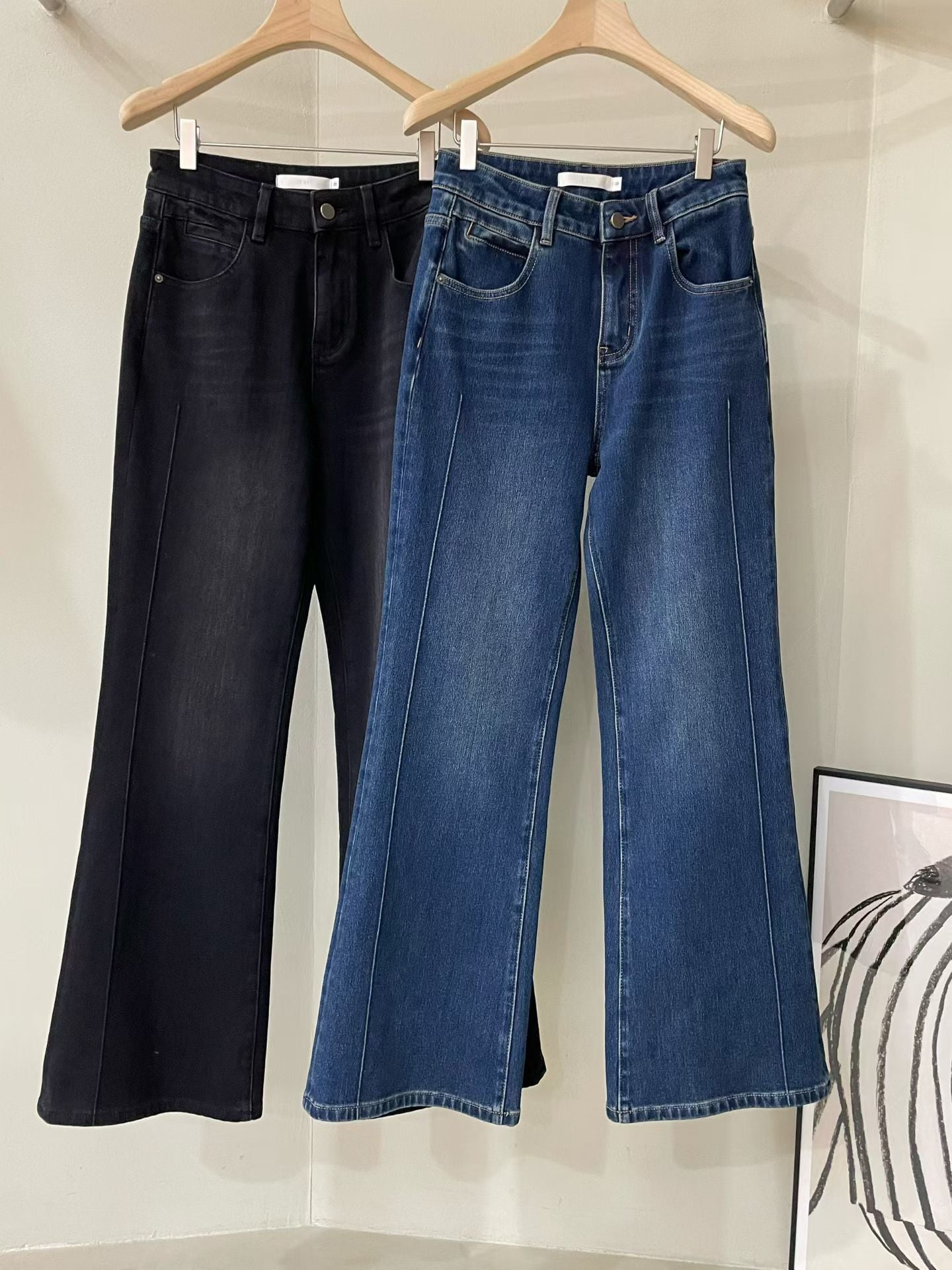 ♡激瘦長腿刷絨牛仔褲♡ (C251109)