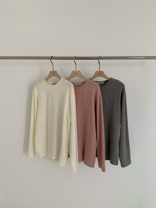 ♡極簡斜裁舒適長T♡ (C251243)