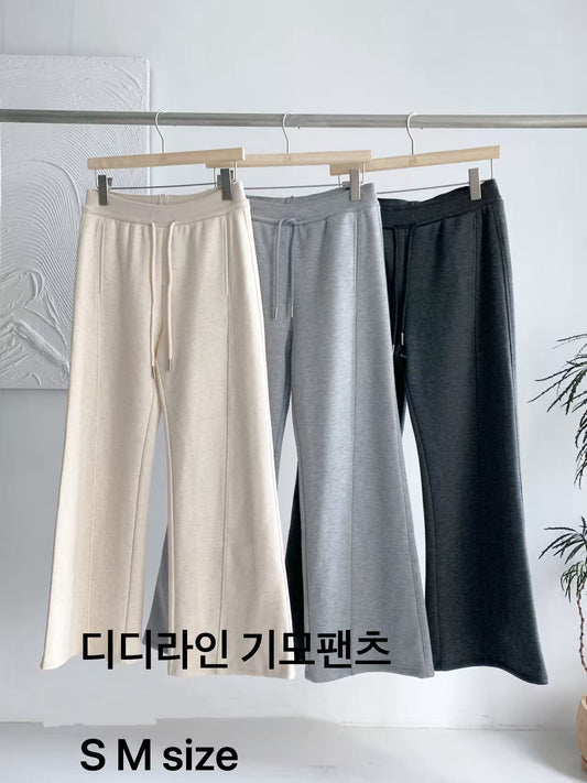 ♡柔暖刷絨修身喇叭褲♡ (C251276)