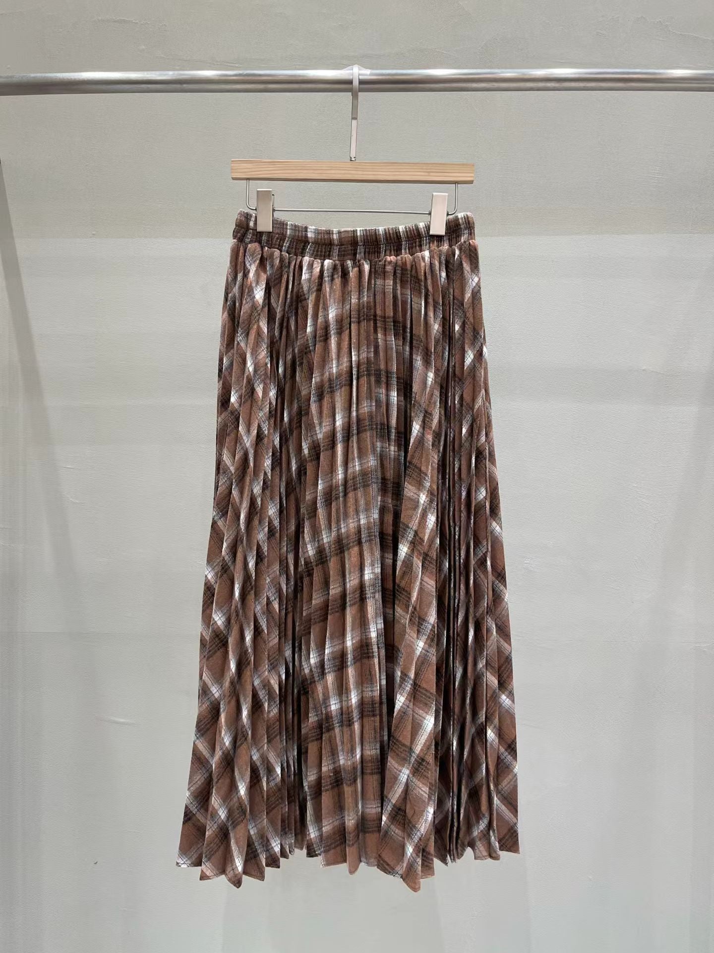 ♡氣質Oni家♡立體格韻垂墜百褶長裙 (C251232)