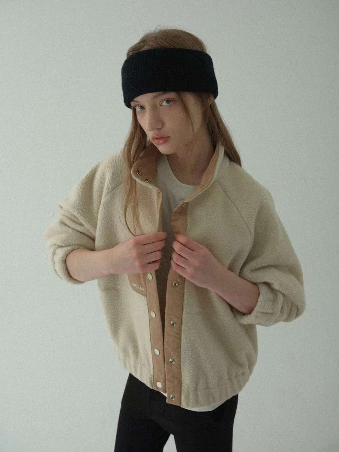 ♡保暖羊羔絨立領外套♡ (C251139)