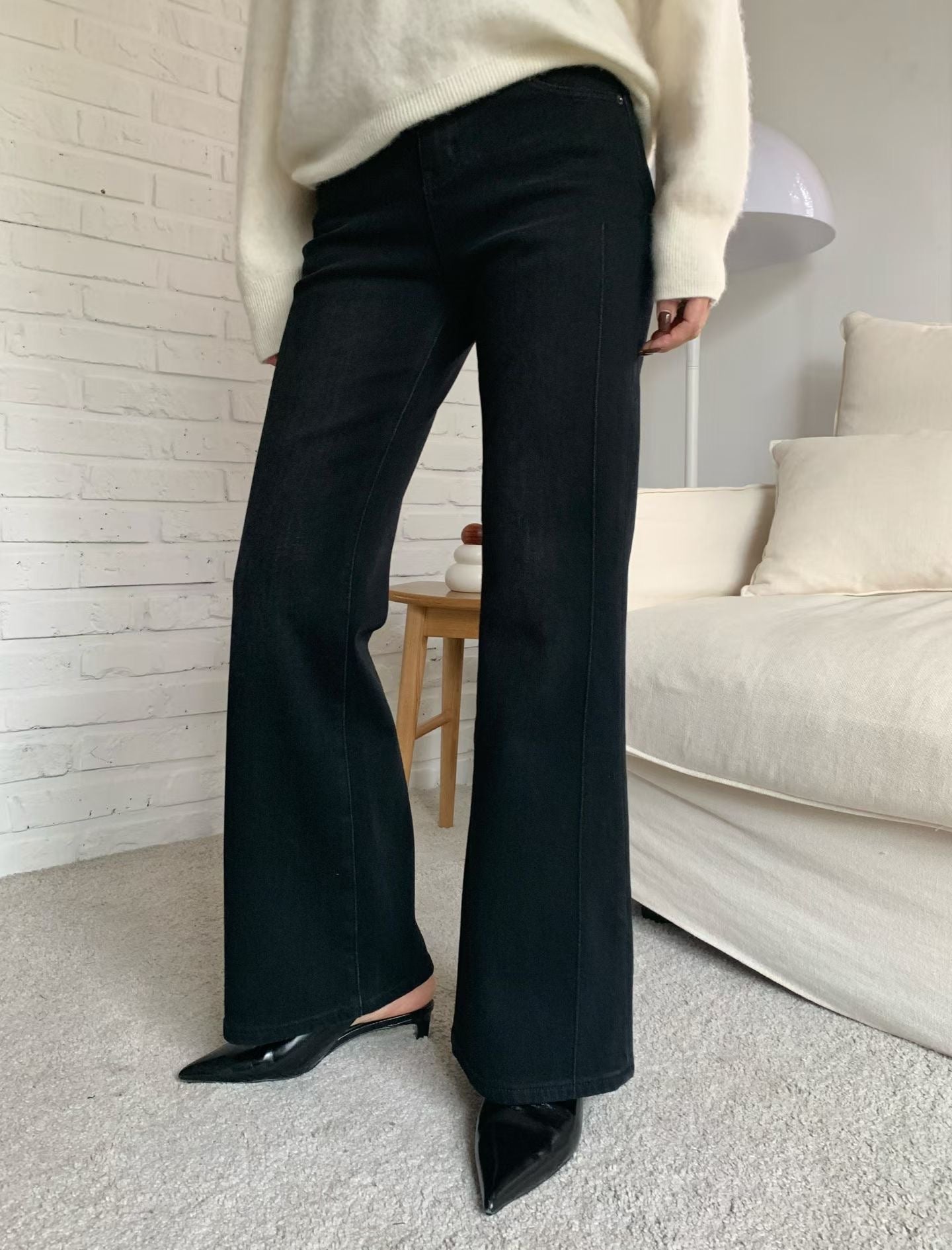 ♡激瘦長腿刷絨牛仔褲♡ (C251109)