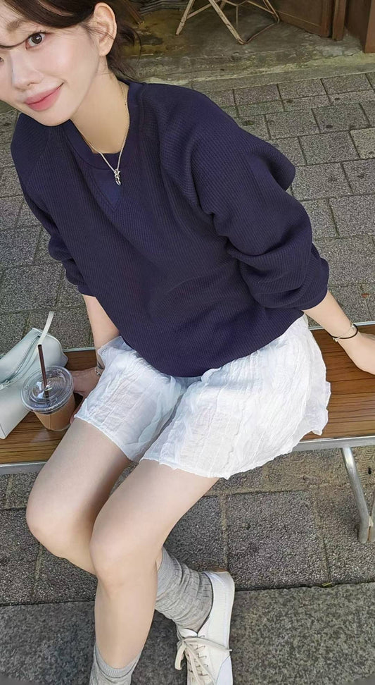 ♡Oni家♡Miu里Miu氣的層次小褲裙 (C251104)