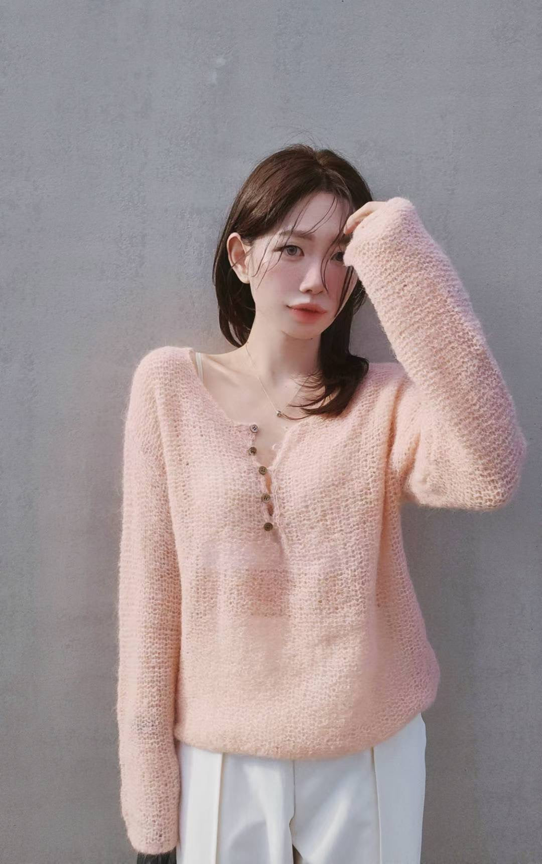 ♡Oni家♡溫柔到心坎的羊駝毛毛衣 (C251101)