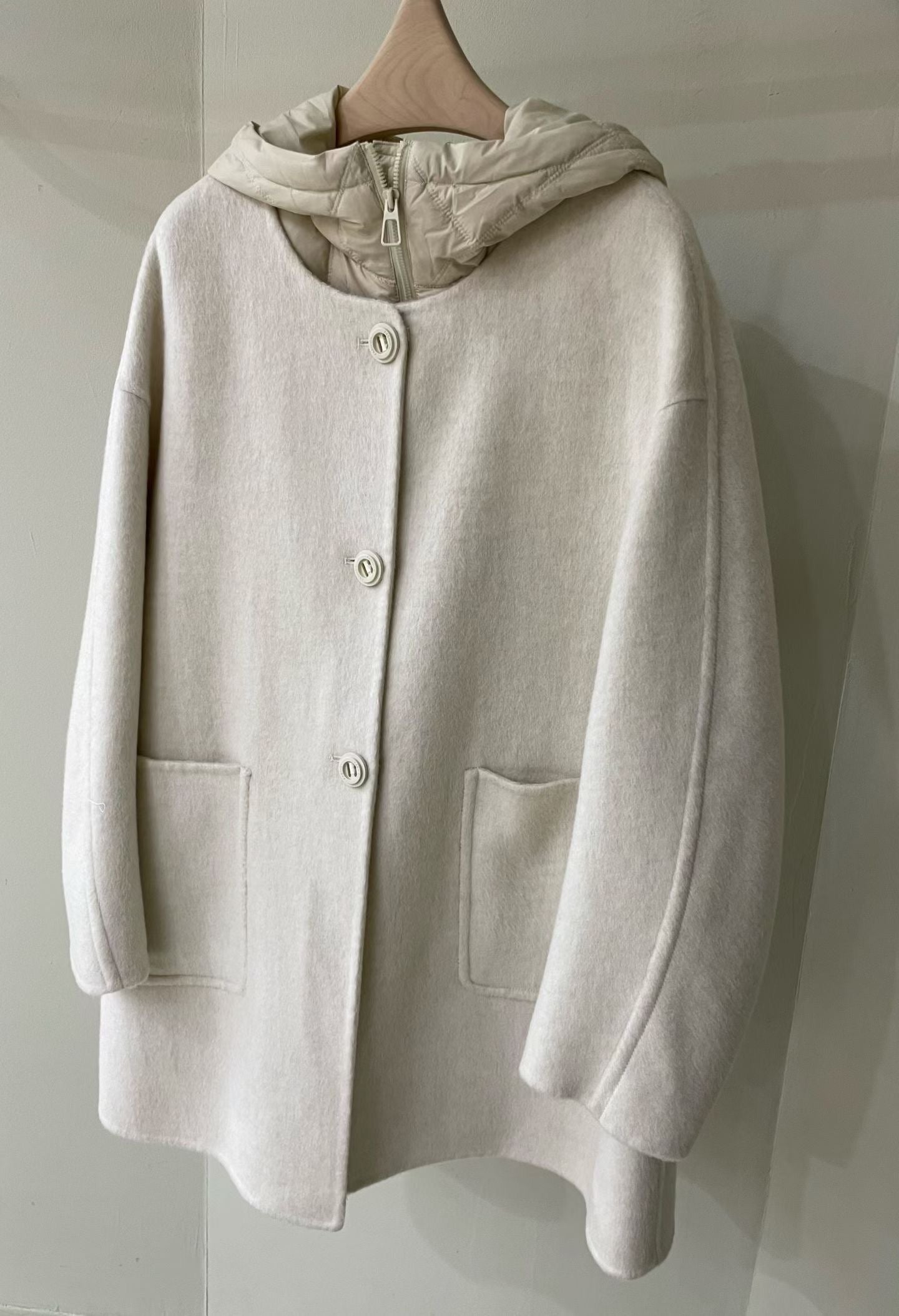 ♡實穿保暖二件式三穿毛呢大衣♡ (C251215)