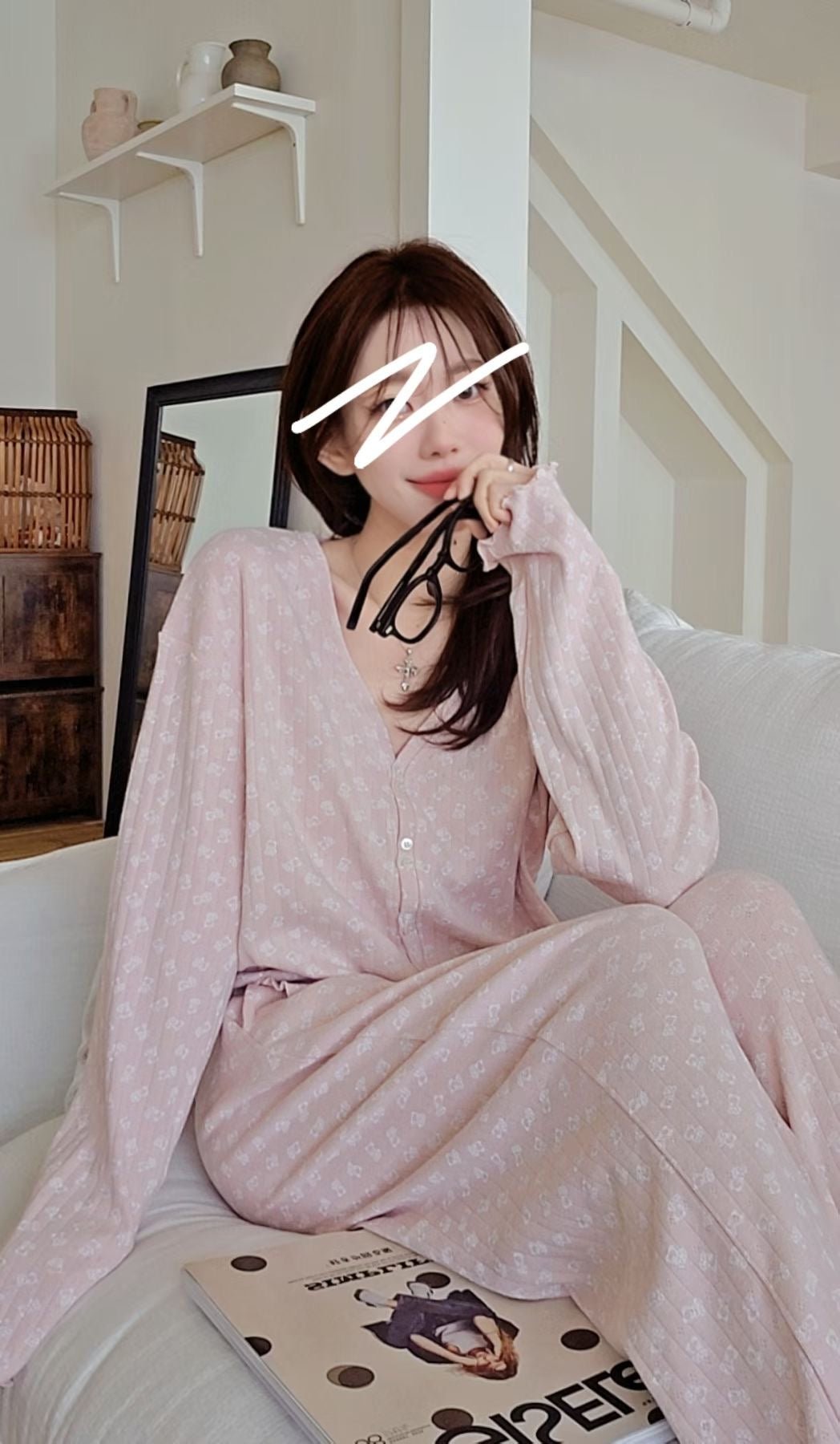 ♡Oni家♡呆萌熊熊居家服套裝 (C260302)