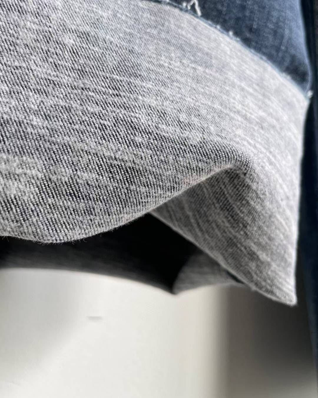 ♡鹽洗拼色長腿顯瘦喇叭褲♡ (C251234)