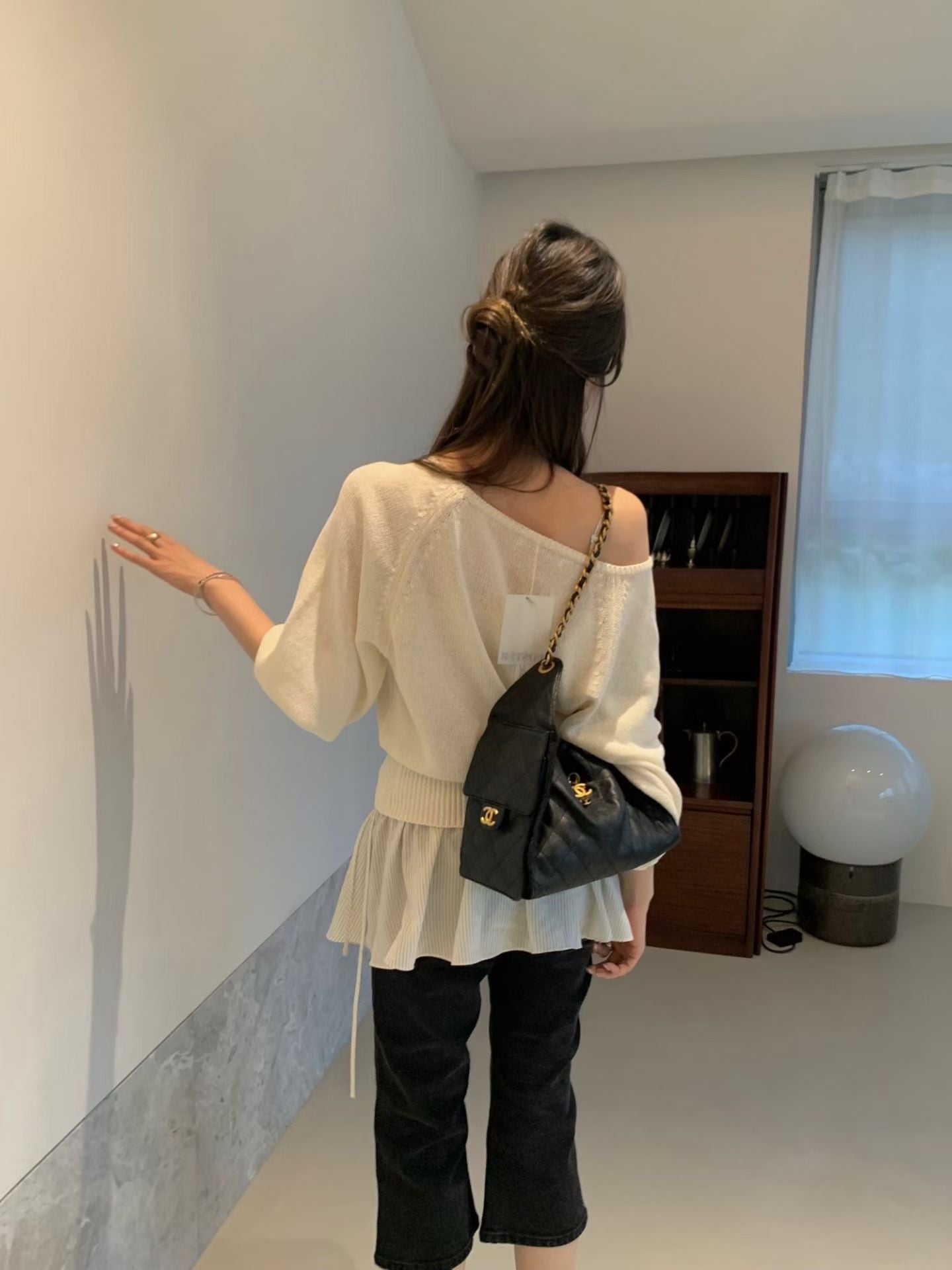 ♡法式奶油感慵懶針織上衣♡ (C260655)