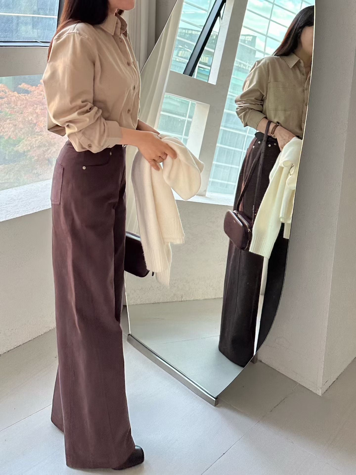 ♡黃金比例丹寧寬褲♡ (C251119)