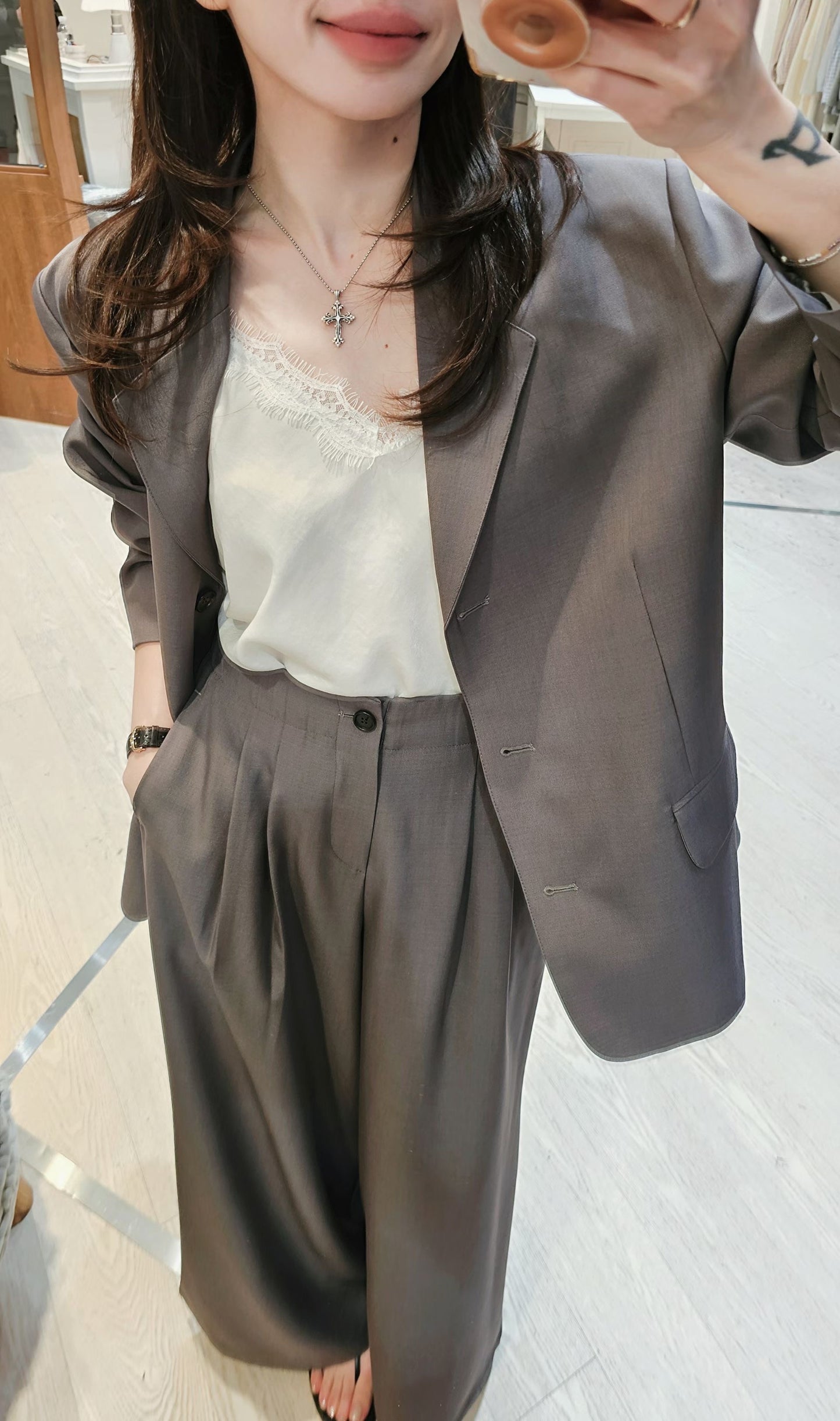 ♡Oni家♡高質感時髦長西褲 (C260441)