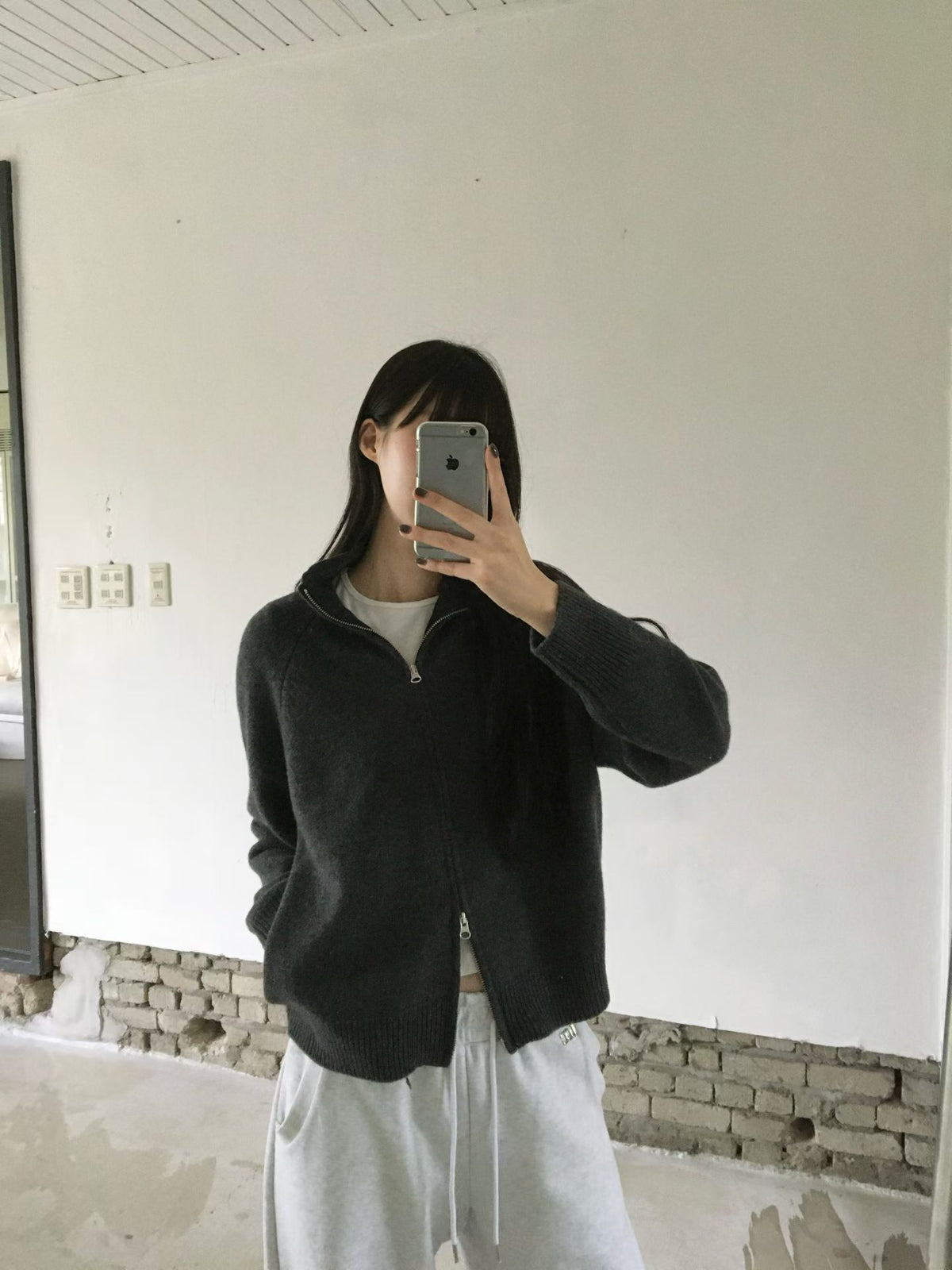 ♡極簡立領高質感針織夾克♡ (C261041)