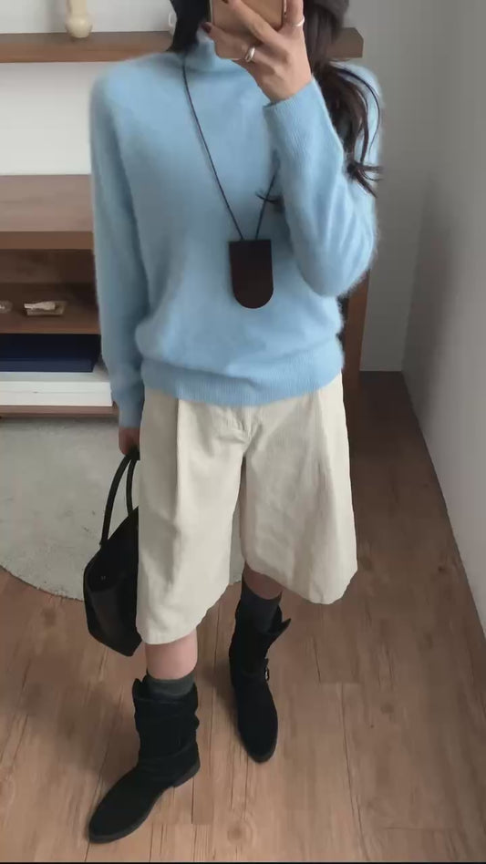 ♡暖呼呼馬卡龍柔霧高領上衣♡ (C251210)